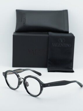 Valentino V-ESSENTIAL-IV VLX-132B-AF Round Eyeglasses 46mm - Black